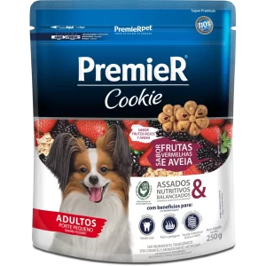 Premier Cookie Adultos Tamaño Pequeño Frutos Rojos Y Avena 250 Gr