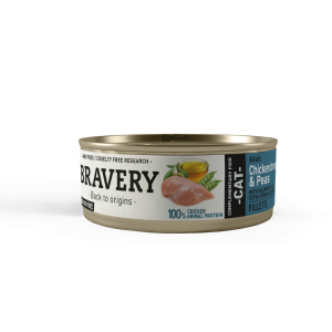 Bravery Chicken And Peas Adult Cat Wet Food 70 Gr