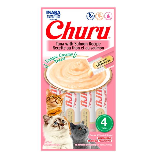 Churu Atún Con Salmón 4 Tubitos