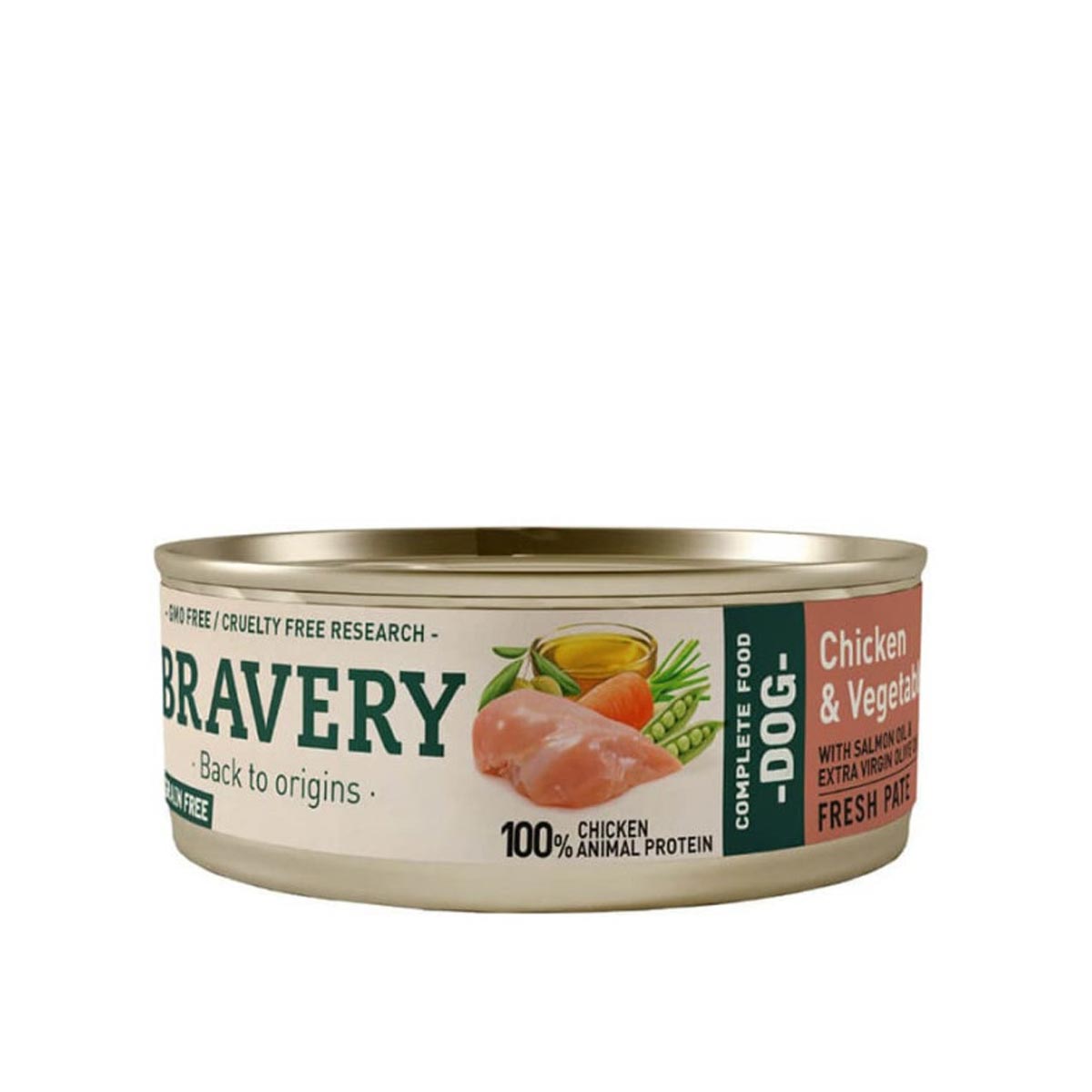 bravery-Lata-Chicken-Vegetables-Adult-Dog-Wet-Food Bravery Chicken And Vegetables Adult Dog Wet Food