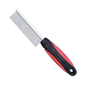 peine para nudos y pelo suelto-rojo