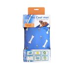 manta refrescante azul y hueso talla L