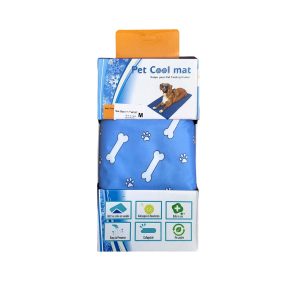 manta refrescante azul y-hueso talla M