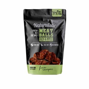 naturalistic meat balls duck and apple