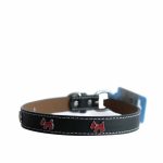 Collar Cuero diseño Schnauzer negro