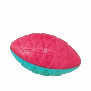 Juguete Pelota Rugby Rojo/Turquesa con Sonido