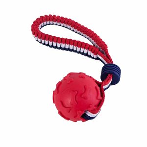 Juguete Pelota con cuerda Retractil Rojo/Azul