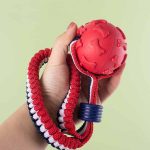 Juguete Pelota con cuerda Retractil Rojo/Azul