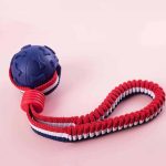 Juguete Pelota con cuerda Retractil Azul/Rojo
