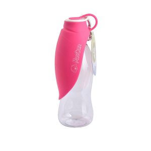 bebedero portatil hoja fucsia mascan