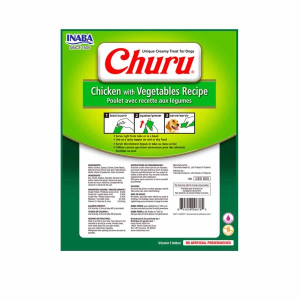 churu pollo vegetales 8 tubitos