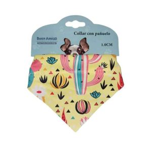 collar pañuelo amarillo cactus