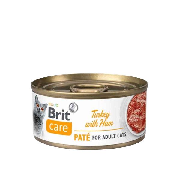 Brit Care Lata Cat Turkey Pate with Ham 70 Grs