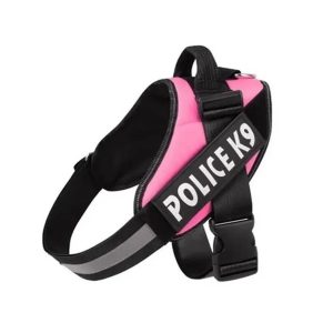 PG Arnés Acolchado Perro Police k9 Rosa