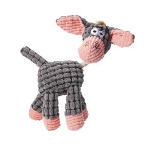 Juguete Peluche Burro Gris/Rosado