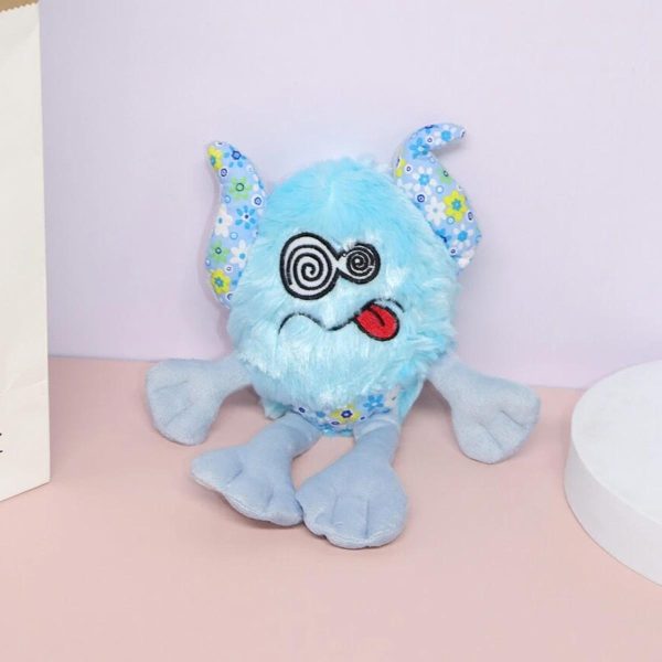 Juguete Peluche Docamonsters Redondo con Sonido Azul