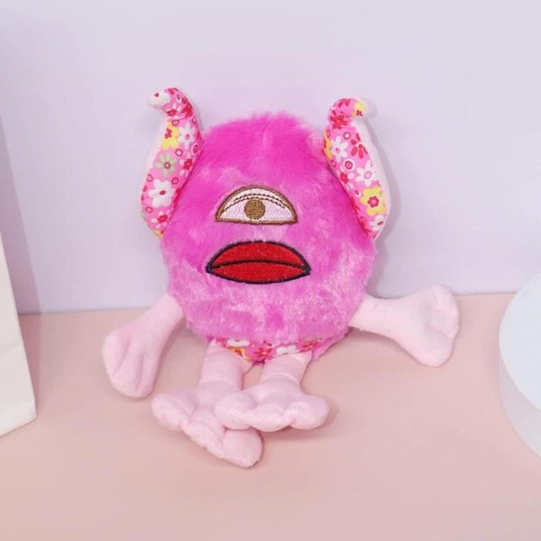 Juguete Peluche Docamonsters Redondo con Sonido Fucsia