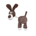 Juguete Peluche Perro Marron/Blanco