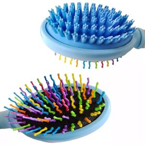 PG Cepillo Doble con Masajeador Turquesa