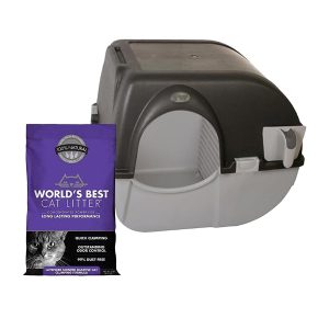 Arenero sanitario Autolimpiable Omega Paw Clean Roll + Arena 3.18 Kgs