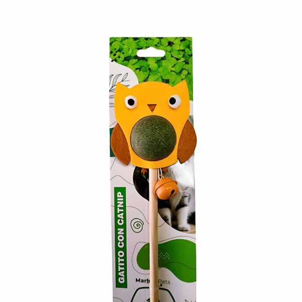 Varilla Búho con Pelota Catnip