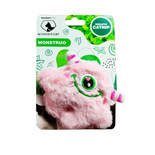 Peluche Monstruo Catnip Rosado