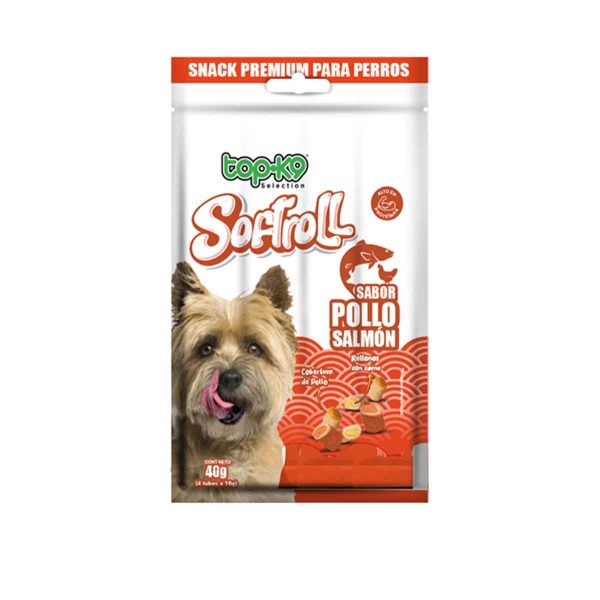 Snack Softroll Pollo y Salmón 4 Sobres