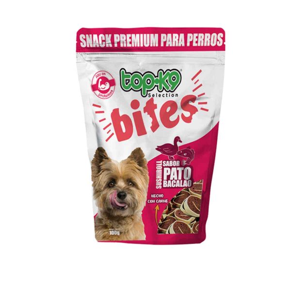 Top K9 Bites SushiRoll Pato Bacalao