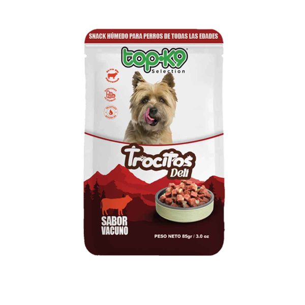 Top K9 Snack Trocitos Deli Vacuno