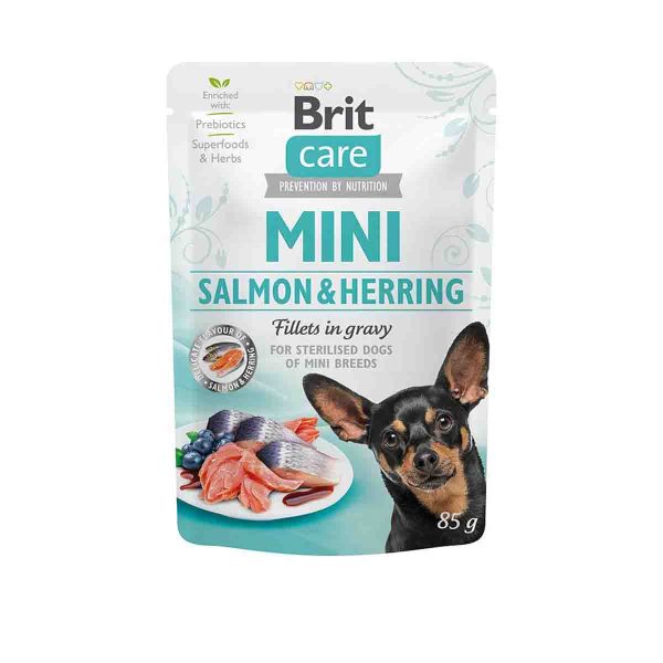 brit care mini salmon y herrings ster fillets in gravy