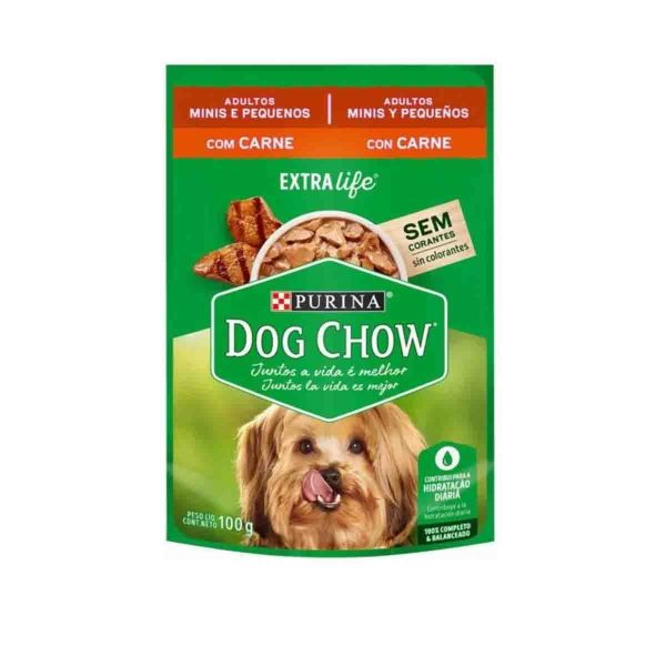 Dog Chow Sachet Carne Mini y Raza pequeña
