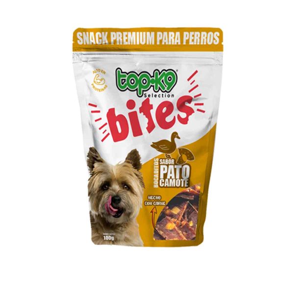 topk9-bites-pato camote Snack Top K9 Bites Pato Camote