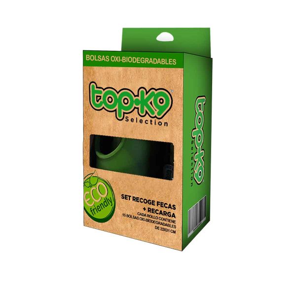 Top K9 Dispensador Bolsas + 2 rollos