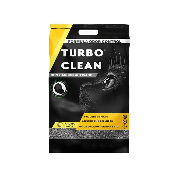 Arena Turbo Clean Aglutinante Odor Count Limón
