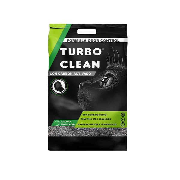 Arena Turbo Clean Aglutinante Odor Count Manzana