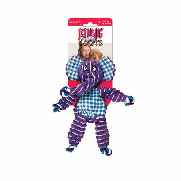 Peluche Kong Floppy Knots Elephant S/M