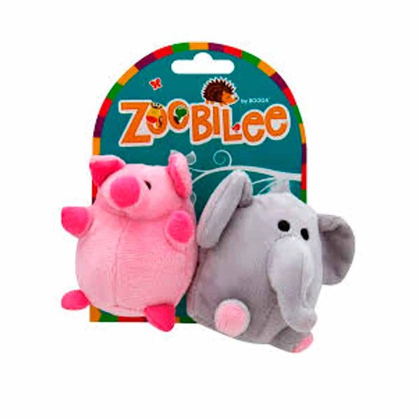 Peluche Zoobilee Mini Pack Elefante y Chanchito