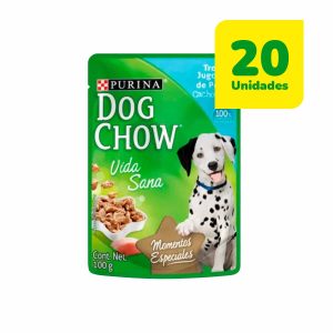 20 Unidades Dog Chow Sachet Cachorro Pollo 100 grs