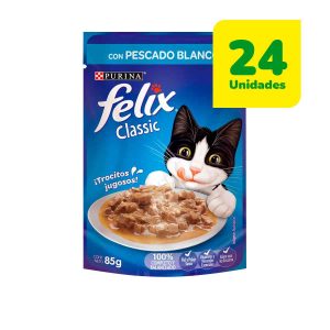 24 Unidades Felix Classic con Pescado Blanco 85 Grs