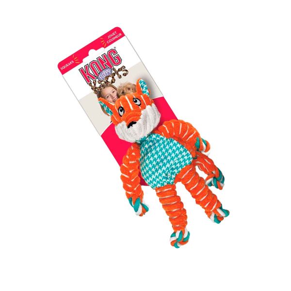 JUGUETE-KONG-FLOPPY-KNOTS-FOX-S-M Juguete Kong Floppy Knots Fox