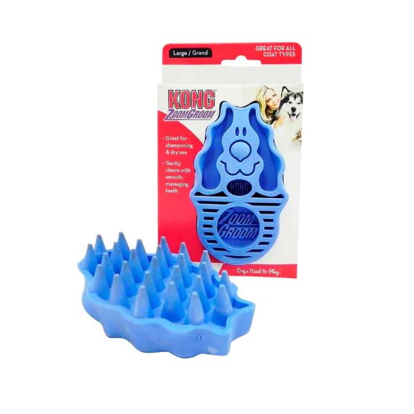 Cepillo Kong ZoomGroom Perro Azul