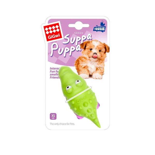 Juguete Gigwi Cocodrilo Suppa Puppa Puppy Verde/Morado