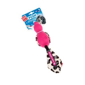 Juguete Gigwi Push To Mute Pato Rosado con cola Felpa