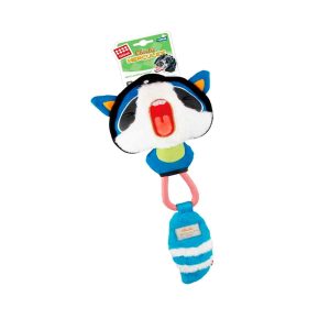 Peluche Gigwi Mapache Hercules Cuerda Elástica Squeaker