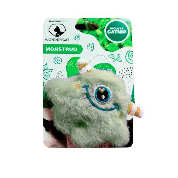 Peluche Monstruo Catnip Verde