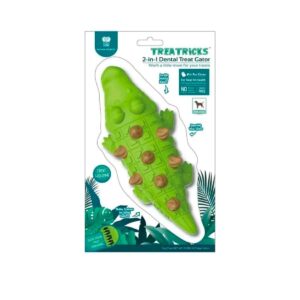 Juguete Natura Nourish Pet Treat Cocodrilo 2 en 1 sabor Pollo