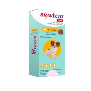 Bravecto 1M Perros 2 a 4.5 kgs
