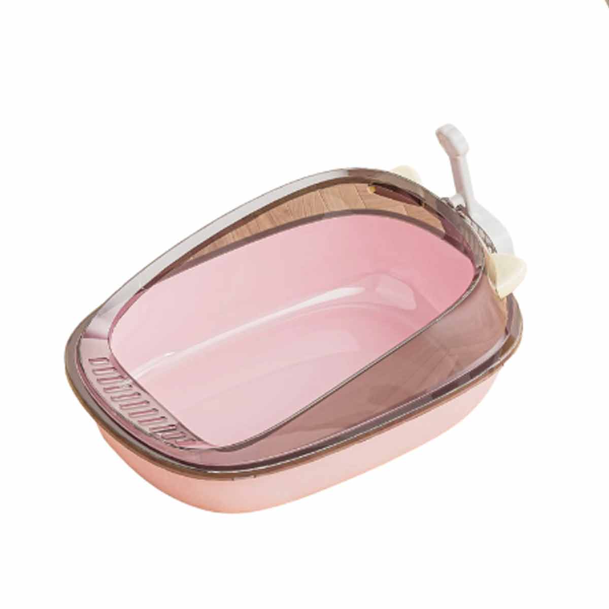 Arenero-Antisalpicaduras-rosa-con-Borde-de-Orejas Arenero Antisalpicaduras Rosa con Borde de Orejas - Imagen 1