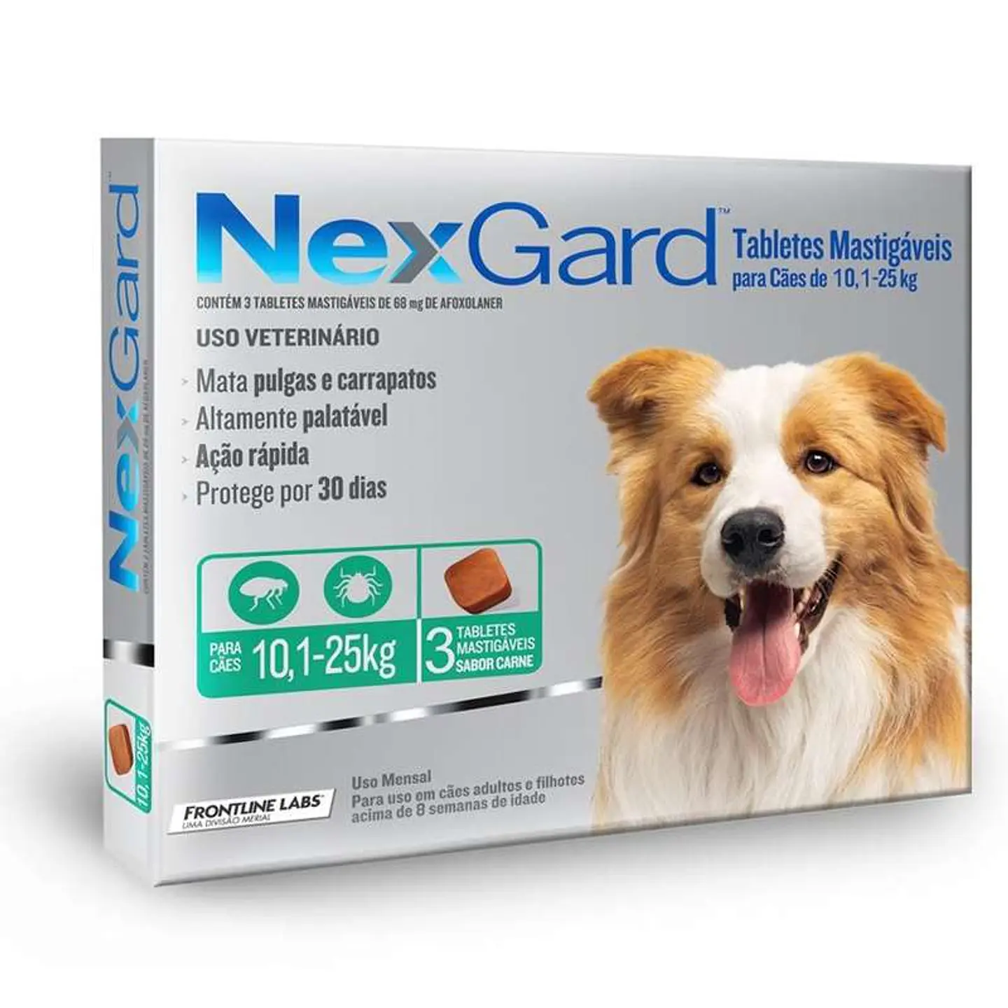 NEXGARD 10-25 NEXGARD 10-25 KG X 3 COMP. - Imagen 1