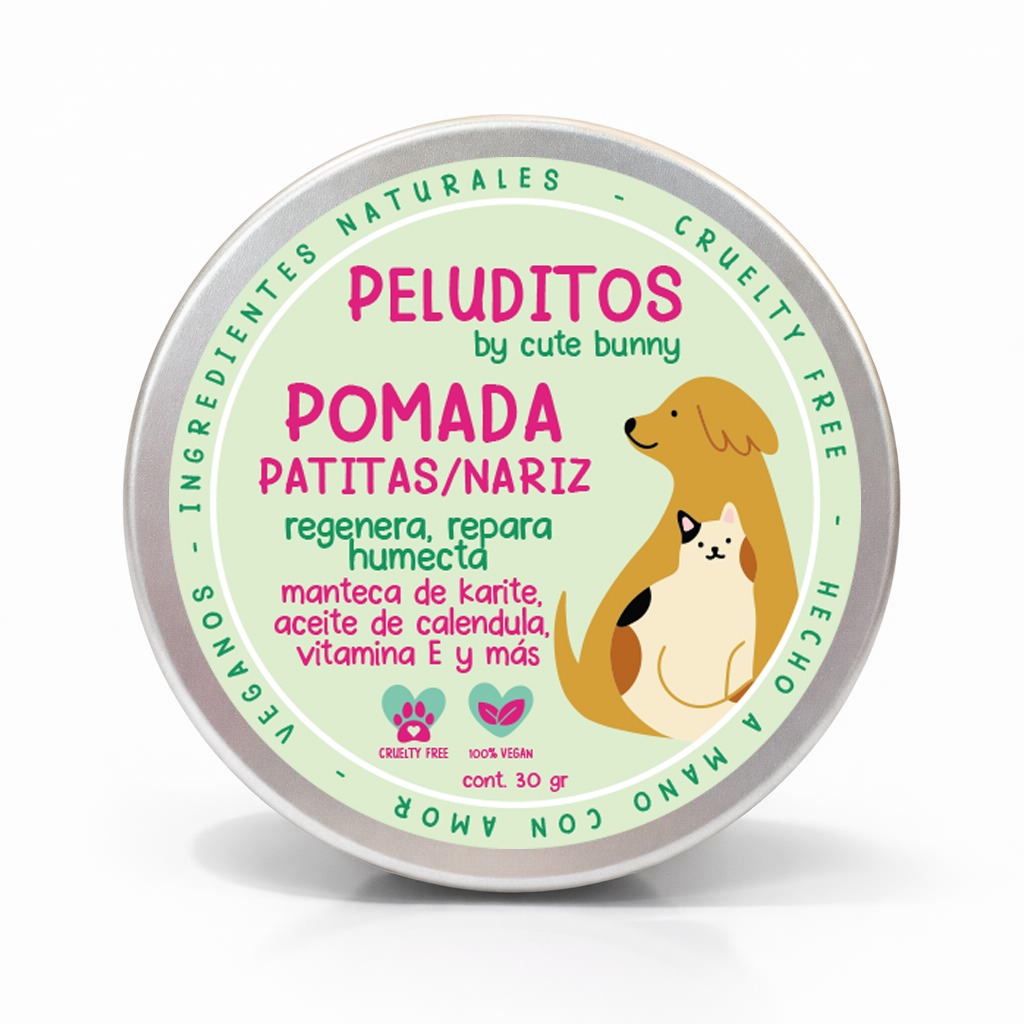 POMADA-PATITAS-Y-NARIZ-MASCOTAS POMADA PATITAS/NARIZ PELUDITOS BY CUTE BUNNY 30GR - Imagen 1